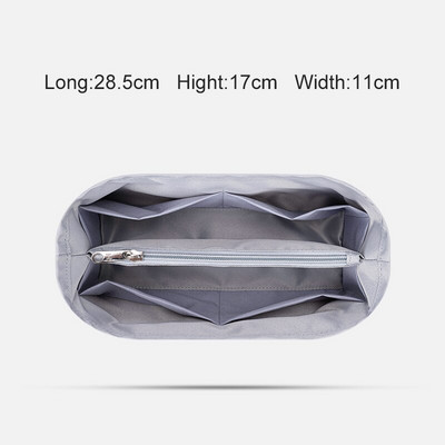 Se potrivește pentru Kelly 25 28 32 Organizator cu clapetă din pânză satinată pentru geantă de machiaj Organizator pentru genți de mână de călătorie Genți portabile pentru cosmetice