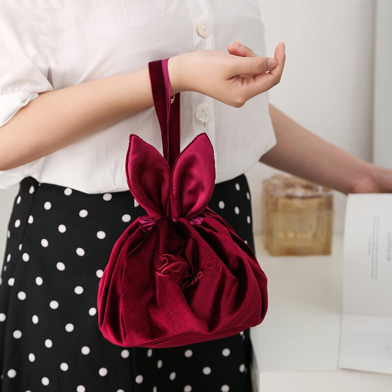 Cartoon Lazy Kosmetikos Krepšeliai Kelionių Prausiklis Odos Priežiūra Aksominis makiažo dėklas Mergaitei Lūpų dažų Maišelis Tualeto reikmenys Sandėliavimo krepšys Makiažo organizatorius