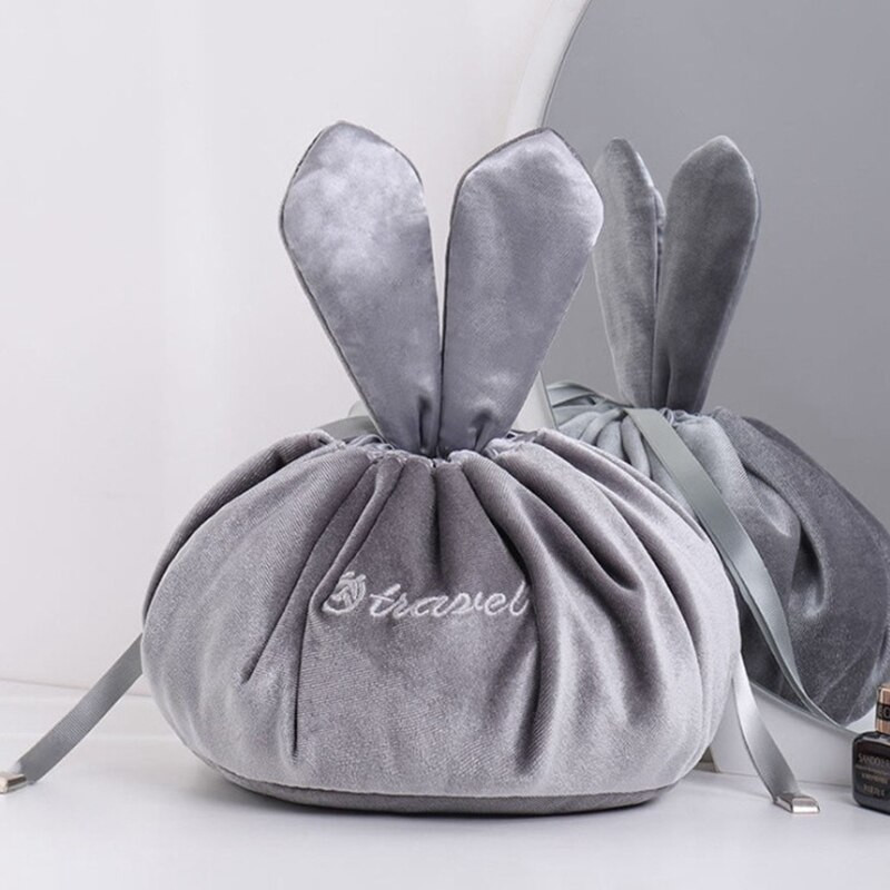 Cartoon Lazy Kosmetikos Krepšeliai Kelionių Prausiklis Odos Priežiūra Aksominis makiažo dėklas Mergaitei Lūpų dažų Maišelis Tualeto reikmenys Sandėliavimo krepšys Makiažo organizatorius