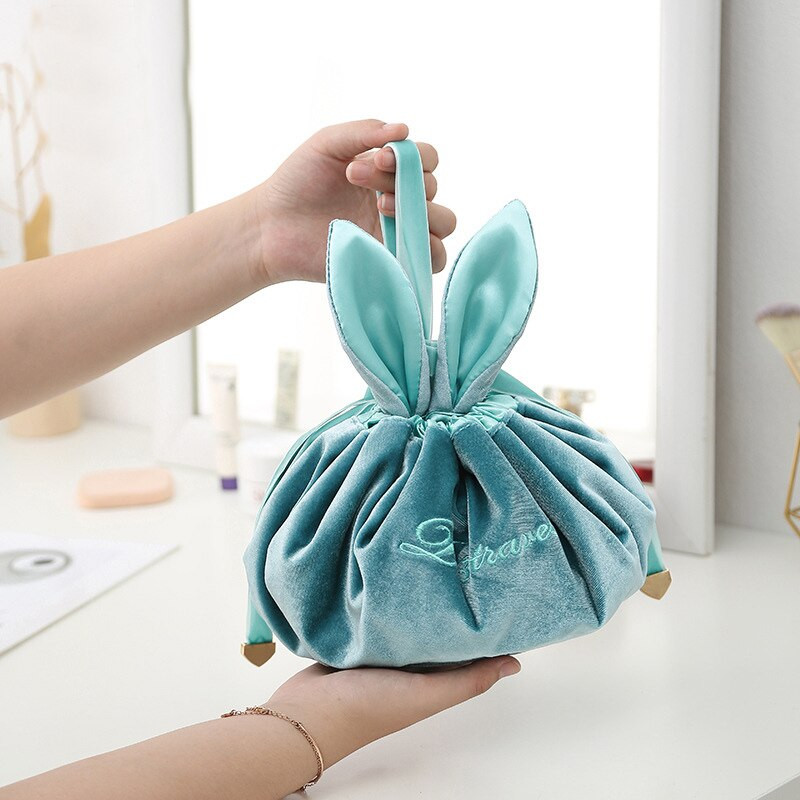 Cartoon Lazy Kosmetikos Krepšeliai Kelionių Prausiklis Odos Priežiūra Aksominis makiažo dėklas Mergaitei Lūpų dažų Maišelis Tualeto reikmenys Sandėliavimo krepšys Makiažo organizatorius