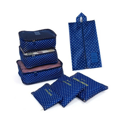 7 ks/sada veľkokapacitných úložných tašiek na batožinu na balenie oblečenia, spodnej bielizne, kozmetiky, cestovných organizérov, toaletných potrieb