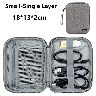 Prenosné cestovné USB dátové káble, úložné tašky, digitálne iPad slúchadlá, nabíjací kábel, powerbanka, sada, zipsové úložné puzdro, domáci organizér