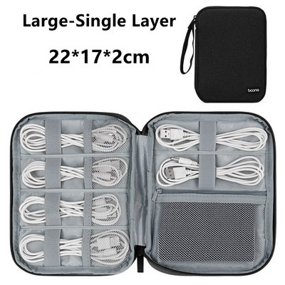 Prenosné cestovné USB dátové káble, úložné tašky, digitálne iPad slúchadlá, nabíjací kábel, powerbanka, sada, zipsové úložné puzdro, domáci organizér