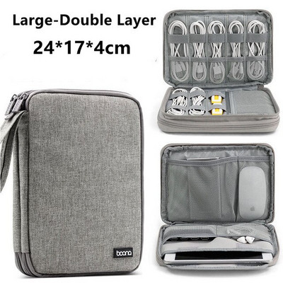Prenosné cestovné USB dátové káble, úložné tašky, digitálne iPad slúchadlá, nabíjací kábel, powerbanka, sada, zipsové úložné puzdro, domáci organizér