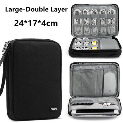 Prenosné cestovné USB dátové káble, úložné tašky, digitálne iPad slúchadlá, nabíjací kábel, powerbanka, sada, zipsové úložné puzdro, domáci organizér