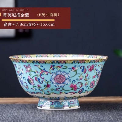 1 db 6 hüvelykes tésztatál kínai Jingdezhen Famille rózsa porcelán arany szélű kedvező dizájn tál dekoratív étkészlet