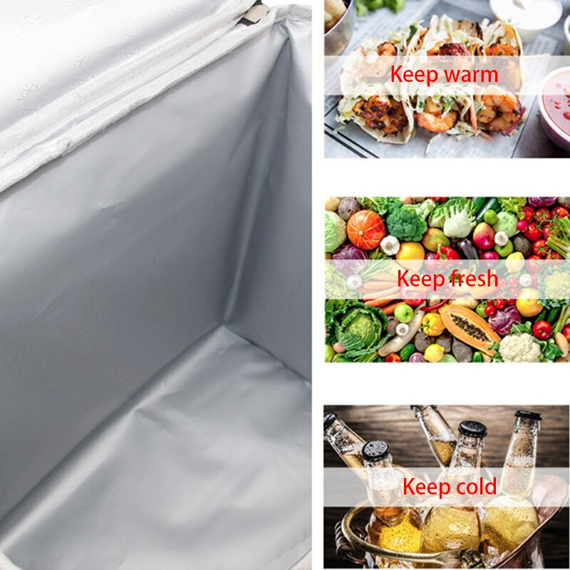 Buitinis priešpiečių krepšys lauko iškylų izoliacinis krepšys Nesandarus automobilio izoliacinis krepšys sustorintas Bento pietų krepšys