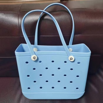 Μόνιμη τσάντα αποθήκευσης για γυναικεία τσάντα ώμου Αδιάβροχη τσάντα EVA tote τσάντα για υπαίθρια τσάντα για πικνίκ παραλίας Τσάντα αγορών