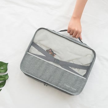Σετ τσάντα αποθήκευσης ταξιδιού για εσώρουχα Είδη περιποίησης Παπούτσια ένδυσης Σουτιέν Ταξιδιωτικές αποσκευές Organizer Τσάντα θήκης αποθήκευσης