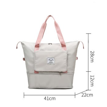 Модни сгъваеми пътни чанти с голям капацитет Водоустойчива дамска чанта Oxford Tote Пътни чанти Дамски многофункционални чанти за фитнес