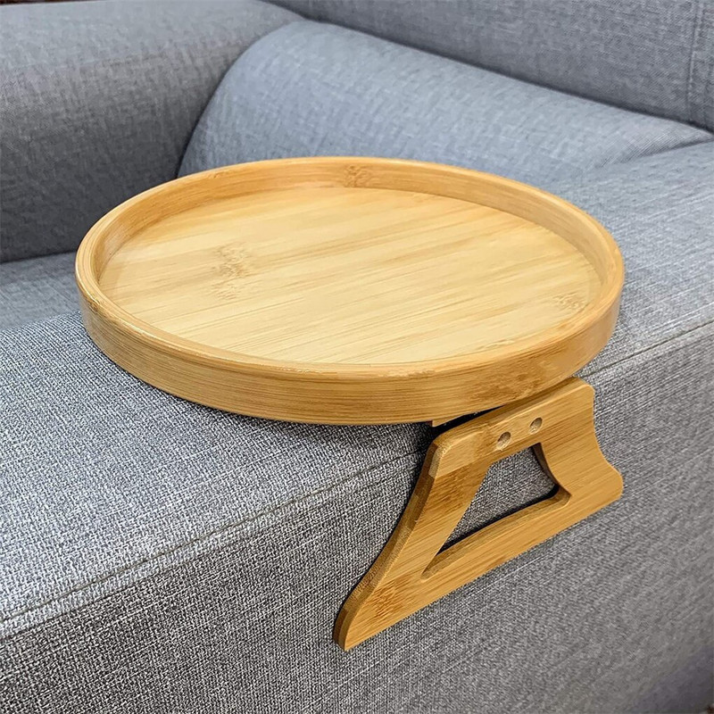 Prenosný skladací stolík s klipom na pohovku, obývačka, fľaša, TV, ovládač na pitie, stôl
