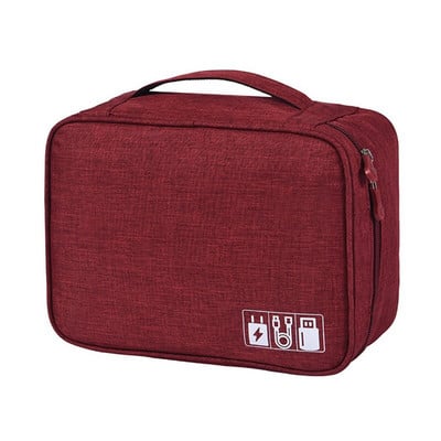 Vandeniui atsparus skaitmeninis elektroninis organizatorius Kabelio laikymo krepšys Nešiojamas USB duomenų linijos įkroviklis Kištukas saugojimo krepšys Kelioninio kabelio laikiklis