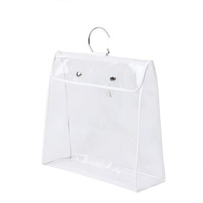 Rankinės dulkių dangtelis pakabinamas krepšys, spinta spinta, skaidrus laikymo maišelis TPU apsauginis dulkių maišelis, skirtas prabangiai rankinei