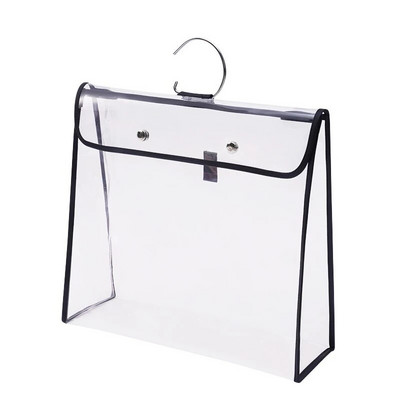 Rankinės dulkių dangtelis pakabinamas krepšys, spinta spinta, skaidrus laikymo maišelis TPU apsauginis dulkių maišelis, skirtas prabangiai rankinei