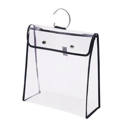 Rankinės dulkių dangtelis pakabinamas krepšys, spinta spinta, skaidrus laikymo maišelis TPU apsauginis dulkių maišelis, skirtas prabangiai rankinei