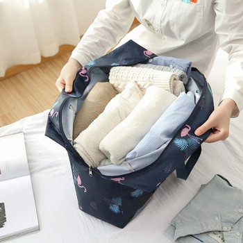 Сгъваема чанта за организиране на дрехи Унисекс чанта за съхранение за пътуване Голяма пътна чанта Водоустойчив гардероб Гардероб Организация
