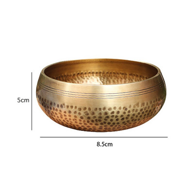 Νεπάλ Σανσκριτικά Μπολ Γιόγκα Θεραπεία Διαλογισμού Σκεφτείτε Καθαρά Θιβετιανή Ψαλμωδία του Βούδα με χειροτεχνίες με ξύλινο ραβδί