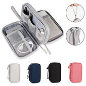 Prenosná úložná taška, organizér, sada, powerbanka, puzdro na kartu, digitálny USB dátový kábel, puzdro na gadget, U disk, nabíjačka na slúchadlá, cestovné tašky