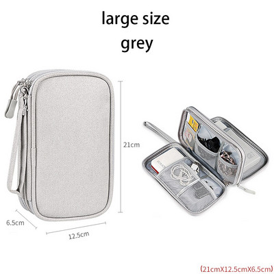 Prenosná úložná taška, organizér, sada, powerbanka, puzdro na kartu, digitálny USB dátový kábel, puzdro na gadget, U disk, nabíjačka na slúchadlá, cestovné tašky