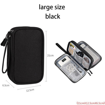 Prenosná úložná taška, organizér, sada, powerbanka, puzdro na kartu, digitálny USB dátový kábel, puzdro na gadget, U disk, nabíjačka na slúchadlá, cestovné tašky
