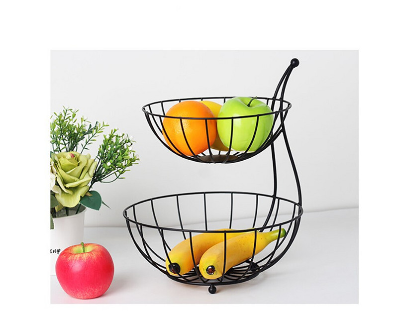 Laikiklis daržovių mažų daiktų krepšelio laikymo užkandžių lentynos vaisių pakopos 2