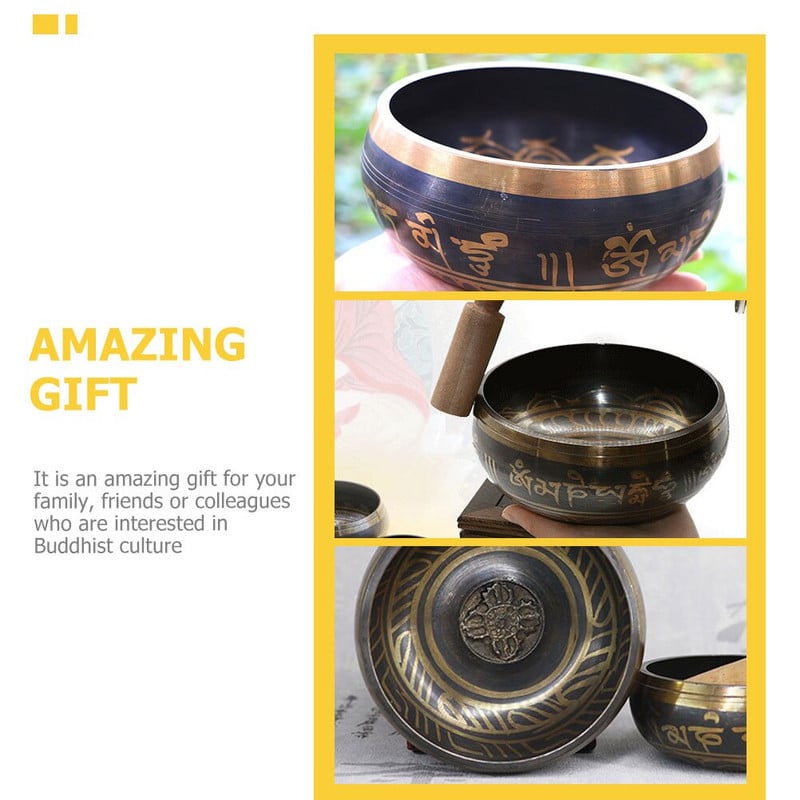 1 rinkinys Tibeto dainuojantis dubuo plaktukas varinis dainuojantis dubuo meditacija jogos dubuo meditaciniam dainavimui