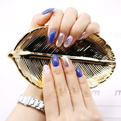 Kerámia levelek tányér falevél ékszer desszert arany/ezüst tárolótálca Kerámia ékszer csecsebecsés edény