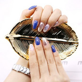 Farfurie cu frunze din ceramică de aur Bijuterii din frunze de copac Gustări Desert Tavă de depozitare din argint Bijuterii din ceramică din aur roz Bijuterii farfurie emailate