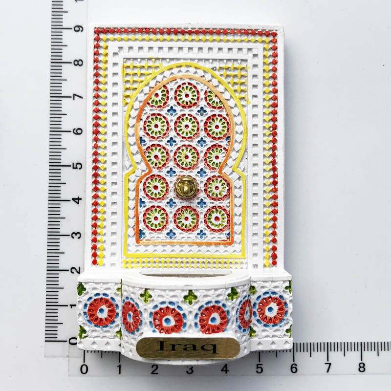 Hűtőmágnesek Emléktárgyak Irak Dubai Kuvait Hűtőszekrény Matricák Közel-Kelet Mozaik Turizmus Kézműves 3D tisztítóasztal Lakberendezés