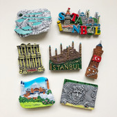 BABELEMI Suvenír z Turecka, Pamukkale, Efez, Istanbul, Apollo, magnet na chladničku, 3D magnet na chladničku, nálepka do kuchyne, darčeky do domácnosti, dekorácie
