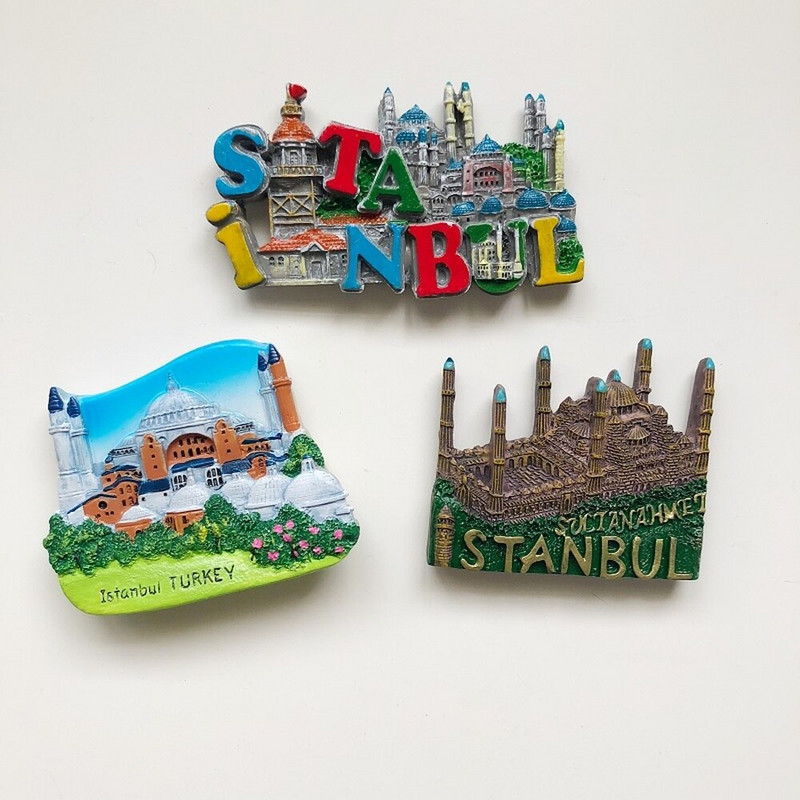 BABELEMI Suvenír z Turecka, Pamukkale, Efez, Istanbul, Apollo, magnet na chladničku, 3D magnet na chladničku, nálepka do kuchyne, darčeky do domácnosti, dekorácie