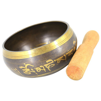 1 комплект йога Mallet пееща купа Mallet Tibetan Singing Bowl Дзен пееща купа Звукова купа за дома