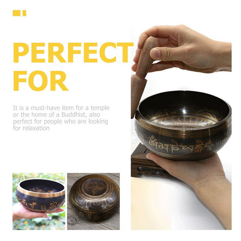 1 set castron cantar ciocan pentru meditatie ciocan cu sunet castron pentru meditatie castron cantar din cupru pentru cantat acasa meditatie yoga