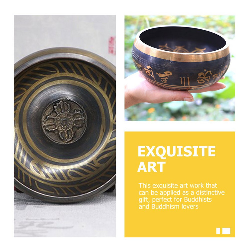 1 set castron cântând tibetan cu ciocan castron cu sunet pentru cântare meditație yoga