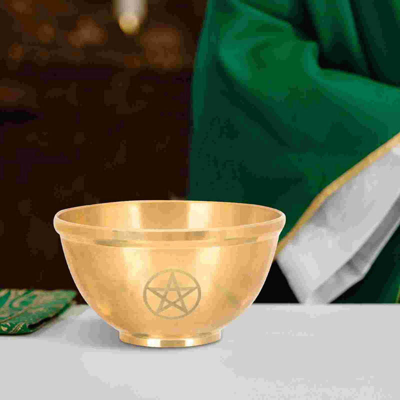 Miska, mosadz, oltár, misky na uctievanie, tibetský rituál, medená ryža, obetné predmety, zariadenie, pentagramový horák, čakry, rekvizita