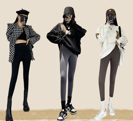 Naujo modelio moteriškos antblauzdžiai aukštu juosmeniu