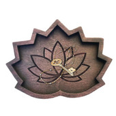 Crystal Rock displeja paplāte Kristāla turētājs akmeņiem displeja koka lotosa dekoratīvais displeja rotaslietu trauks mājas guļamistabas dekorēšanai