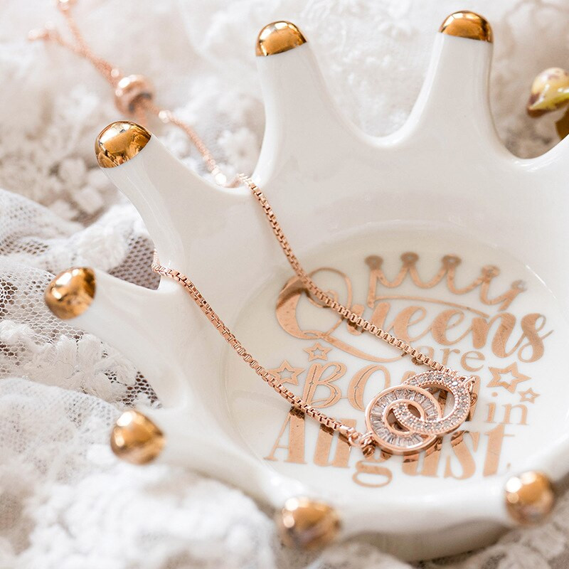 Ins Style Geros kokybės karūnėlės dizaino dekoratyvinis padėklas Aukso graviravimas Dekoratyvinis padėklas papuošalams užkandžiams žvakių laikiklis