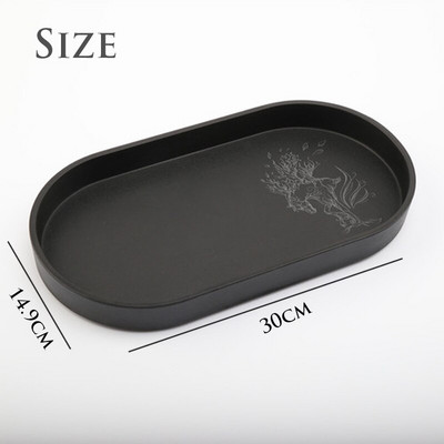 Új skandináv ovális lemez melamin egyszínű tálca uzsonnakulcs Nappali veranda ékszerek dísztárgyak tárolás otthoni dekoráció