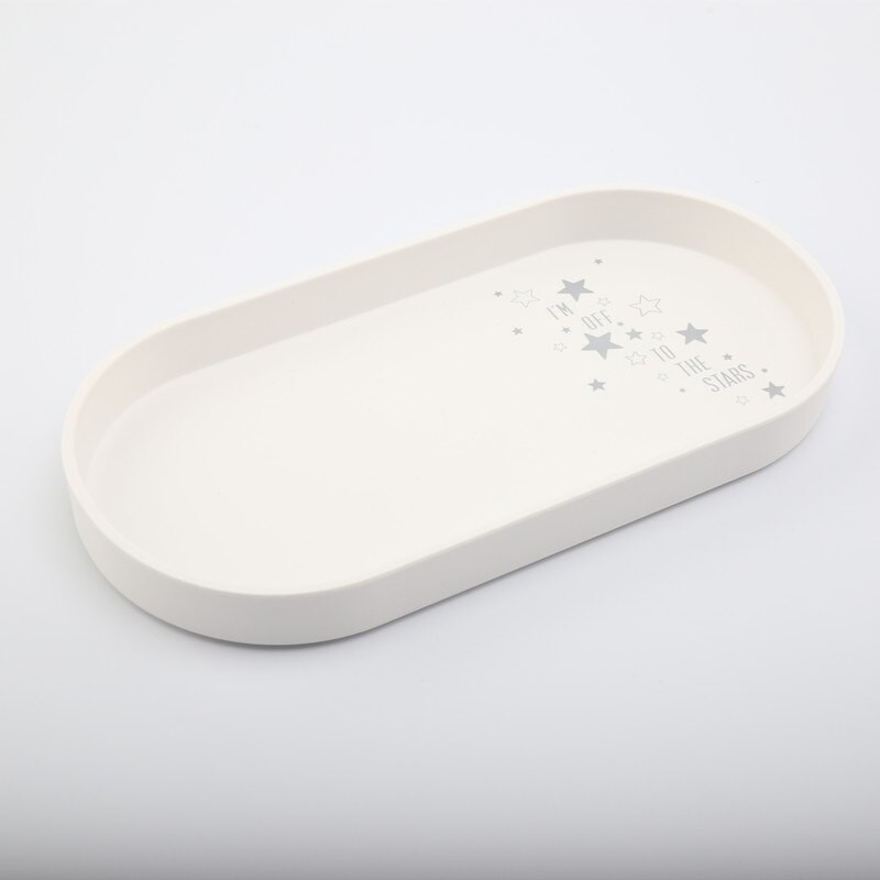 Új skandináv ovális lemez melamin egyszínű tálca uzsonnakulcs Nappali veranda ékszerek dísztárgyak tárolás otthoni dekoráció