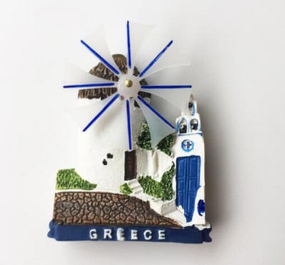 Graikija Santorini Atrakcionai Vaza Dovanų Krepšys 3D Šaldytuvas Šaldytuvas Magnetai Turizmas Suvenyrai Magnetiniai lipdukai Namų apdaila