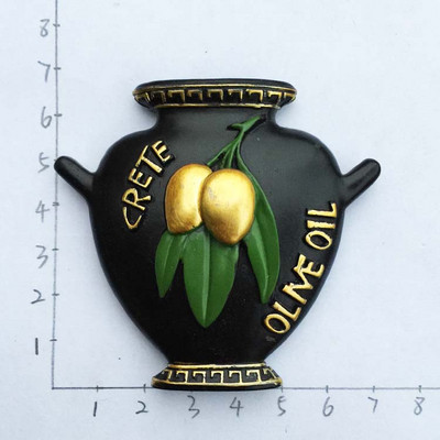 Graikija Santorini Atrakcionai Vaza Dovanų Krepšys 3D Šaldytuvas Šaldytuvas Magnetai Turizmas Suvenyrai Magnetiniai lipdukai Namų apdaila