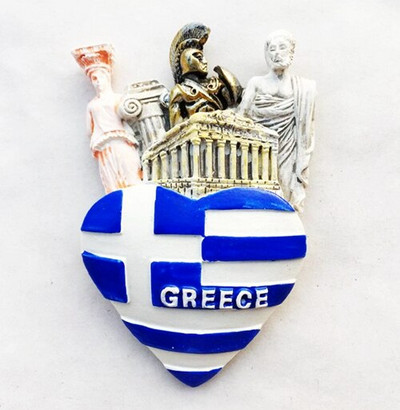 Graikija Santorini Atrakcionai Vaza Dovanų Krepšys 3D Šaldytuvas Šaldytuvas Magnetai Turizmas Suvenyrai Magnetiniai lipdukai Namų apdaila