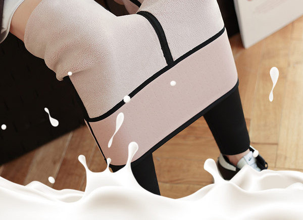 Moteriškos sportinės antblauzdžiai šiltu pamušalu ir aukštu juosmeniu