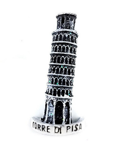 Ručne maľované 3D magnety na chladničku s motivom šikmej veže v Pise v Taliansku, suveníry z ciest po svete, magnetické nálepky na chladničku, bytové dekorácie