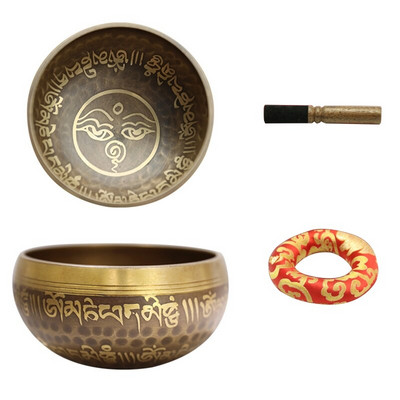 Nepálska tibetská budhistická sada misiek, podložka, krúžok, palička, meditácia, spievajúce misy, sada pre domácu spálňu, chrám, štúdio jogy, dekorácia, darček