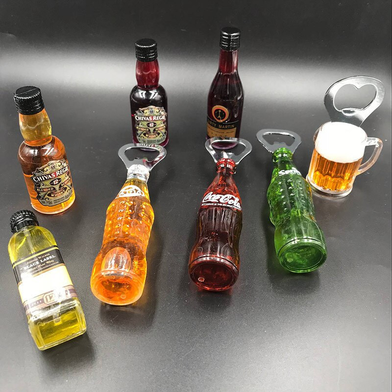 Sörösüvegnyitó hűtő borosüveg borosüvegnyitó sörnyitó mágneses címke dekoráció hűtőmágnesek