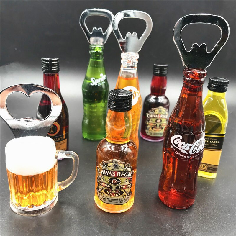 Sörösüvegnyitó hűtő borosüveg borosüvegnyitó sörnyitó mágneses címke dekoráció hűtőmágnesek