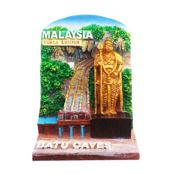 Магнитни магнити за хладилник Малайзия Куала Лумпур Пещера Бару Пенанг Аркада Туризъм Мемориал Декорация Занаяти