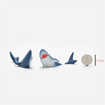 2/Pcs Ρητίνη 3D Animal Shark Ψυγείο Μαγνήτες Ψυγείο Αυτοκόλλητα μηνυμάτων για ενήλικες Άνδρας Κορίτσι Αγόρι Παιδιά Παιδικά Παιχνίδια Δώρα γενεθλίων